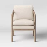 Wood Armchair Beige - Image 2