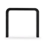 Wooden Console Table with Multicolored Top and Black Frame - Image 2