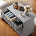 Modern Grey Chest of Drawers with Deep Storage and Wide Top - Image 5