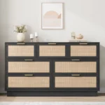 7-Drawer Chest of Drawers with Metal Handles & Wooden Base – Bedroom and Living Room Storage Dresser - Image 5