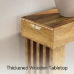 Wooden Sofa Table with Heavy-Duty U-Shaped Pedestal - Image 4