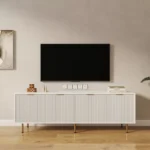 TV Stand TV Console Entertainment Center – 70.87-Inch Media Console with Metal Hardware