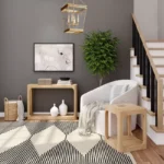 Solid Wood Console Table with Rounded Edges - Image 4