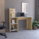 4-Layer Open Storage Shelf for Office & Study – Multicolor Particle Board Bookcase