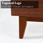 Solid Wood Bed Frame with Headboard – No Box Spring Needed, Easy Assembly - Image 6