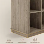 8-Cube Storage Organizer Bookcase – Modern Display Shelf for Home & Office - Image 7