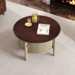 Vintage Oval/Round Coffee Table for Living Room - Image 4