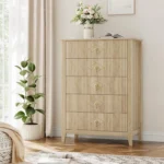 Modern Chest of Drawers – Storage Organizer Cabinet for Living Room & Entryway