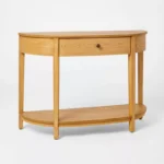 Natural Wood Console Table for Entryway and Living Room - Image 2
