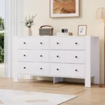 Modern Wooden Double Chest of 6 Drawers – Spacious Storage Dresser for Bedroom