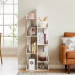 Geometric Tree Bookcase – 8-Shelf Wooden Display Bookshelf for Home & Office - Image 6