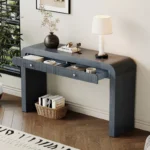 Console Table with Thick Curved Legs and Storage Drawers - Image 4