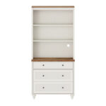 Tall Wooden Bookcase with 3 Open Shelves – Large Book Cabinet Storage Unit - Image 5